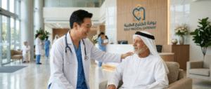 طبيب يستقبل مريض من أجل علاج ضعف عضلة القلب في تايلاند مع بوابة الخليج الطبية