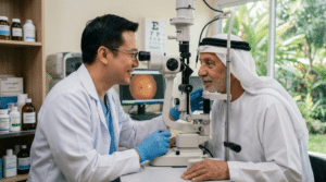 فحص قاع العين وعلاج اعتلال الشبكية السكري بالليزر في مستشفيات تايلاند