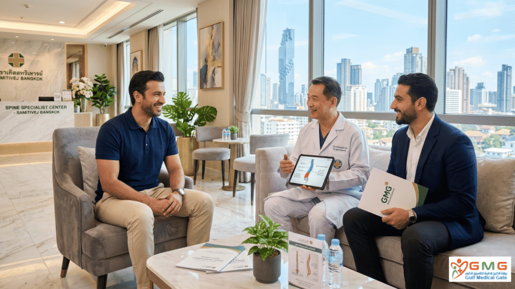 علاج الانزلاق الغضروفي في بانكوك بتقنيات حديثة عبر بوابة الخليج الطبية