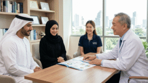 استشارة طبيب الباطنة ومناقشة نتائج الفحص الشامل في تايلاند